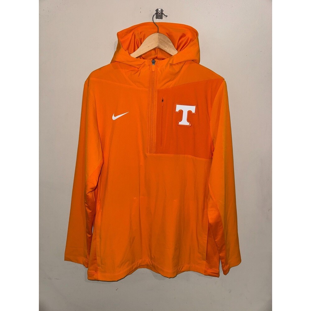 Men M Nike Tennessee Volunteers Team Issue PE Pregame 1/4 Zip Hooded Jacket NCAA
